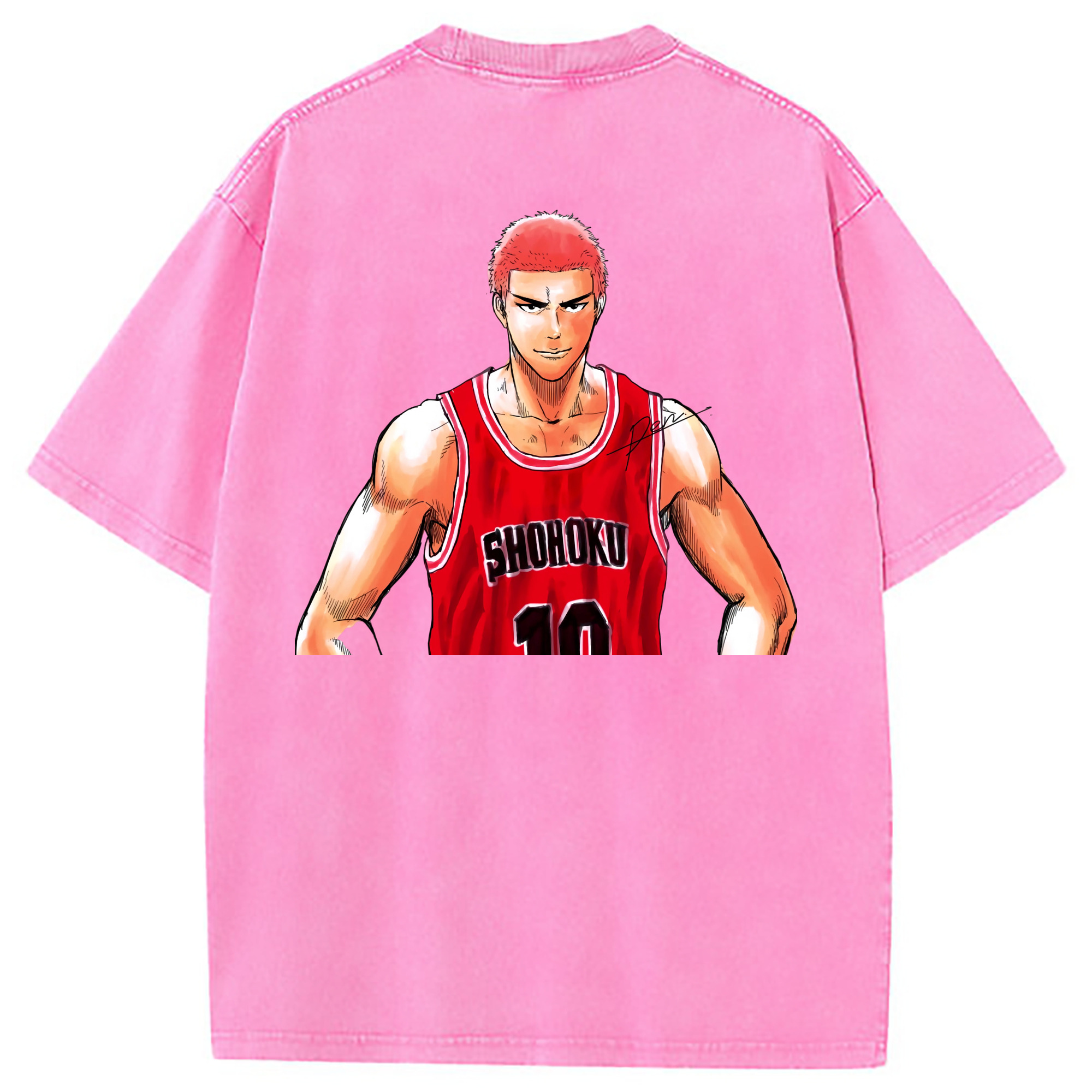 （画像用） SLAM DUNK／スラムダンク 綿100% ヴィンテージ風 半袖Tシャツ（背面プリント）